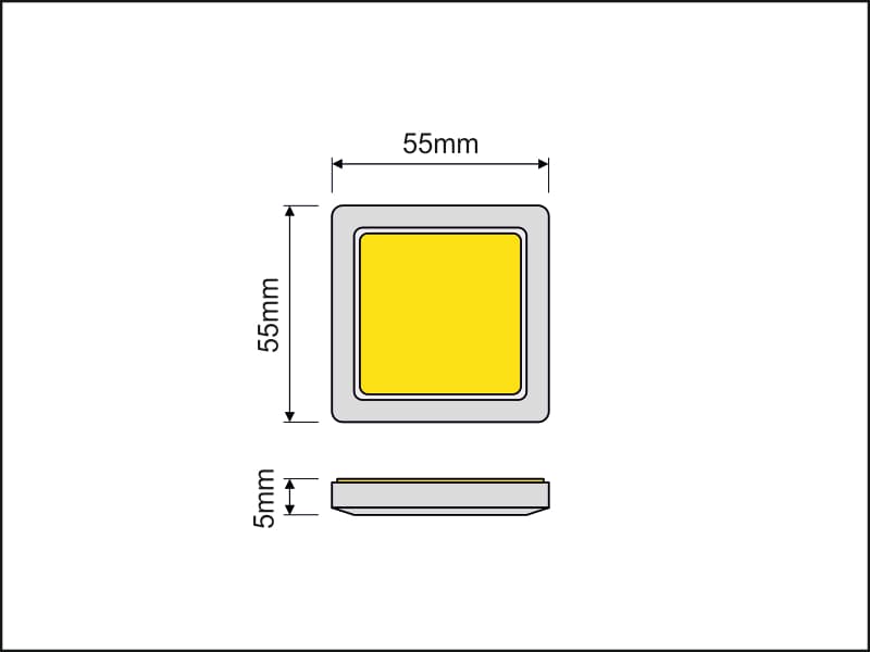 LED light SQUARE XL schema