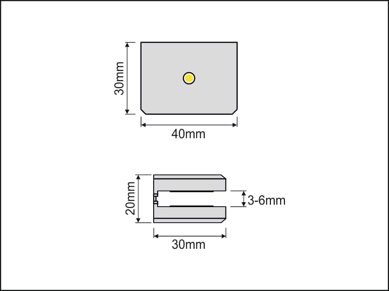 LED lamp DOJO 3D schema