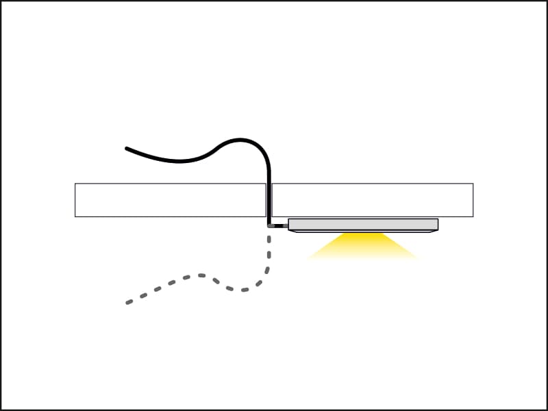 LED lamp ORBIT XL with switch schema