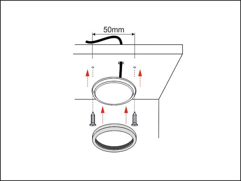 LED lamp ORBIT XL with switch schema