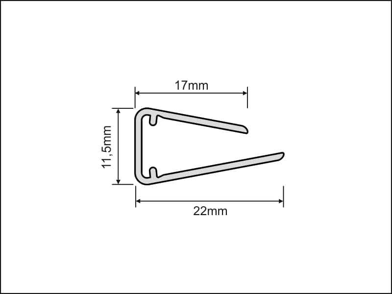 LED klips light PVC schema