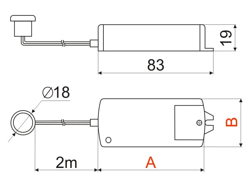 SSwitch whit IR senzor, 220V , Hand shaking schema