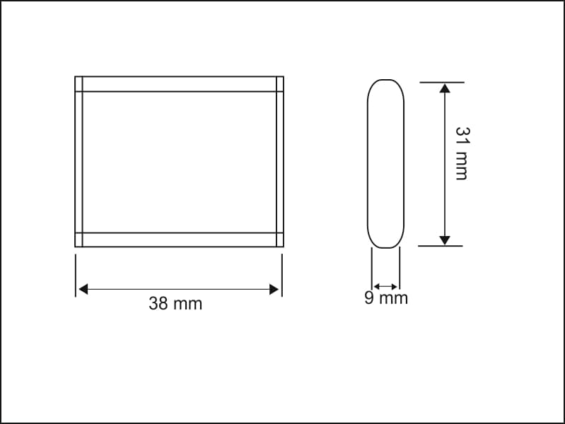 Touch switch TDS-Touch1 12V/36W, aluminium schema