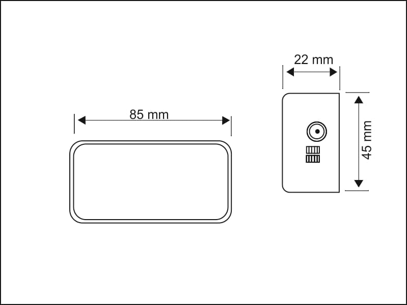 LED RF control set MONO 4 channels schema