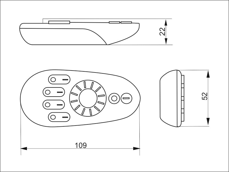 4 Zone CCT Remote Controller schema