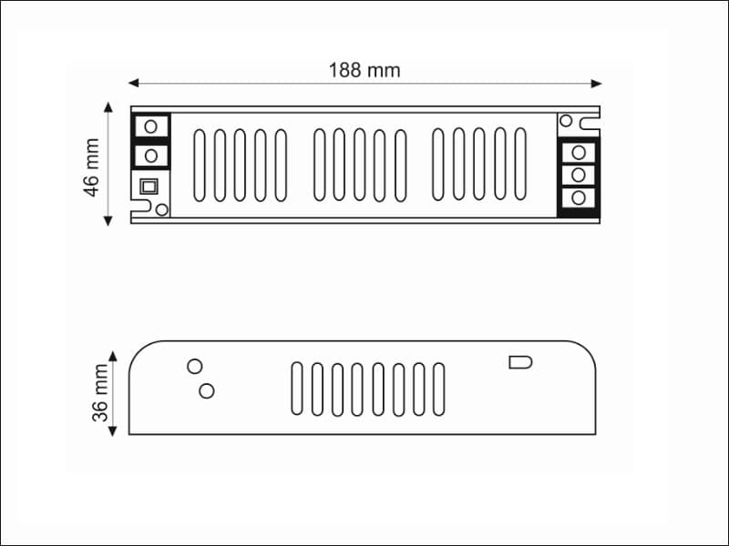 LED трансформатор ADLS / 12V схема