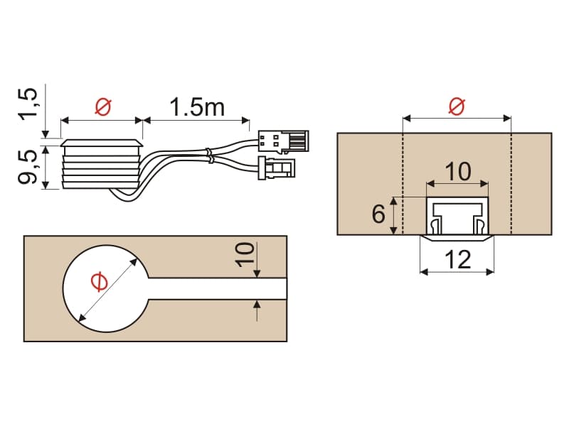 Touch dimmer switch schema