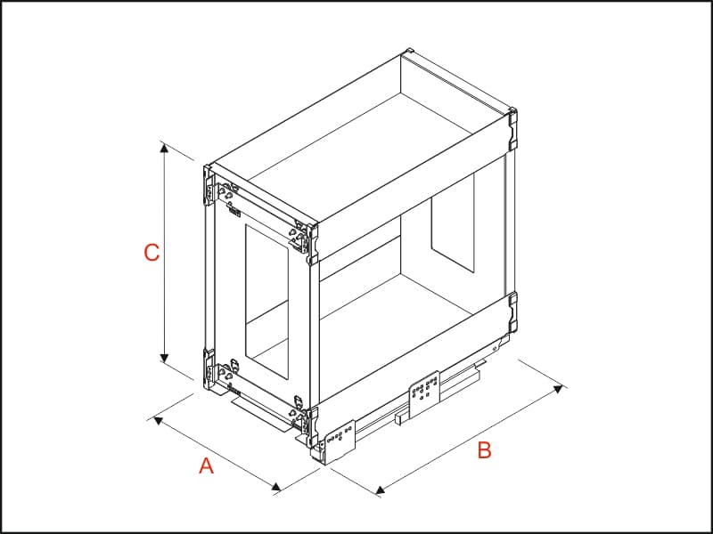 Extractable basket HYPER / IKONA schema