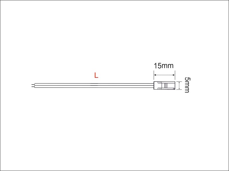 Cable with plug 2x0.35 schema
