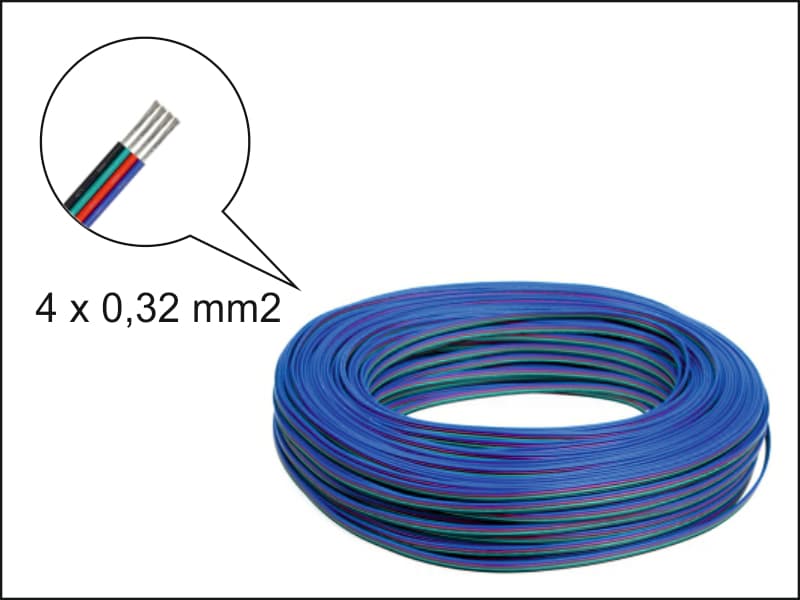 Cable 4x0.32 - black main image