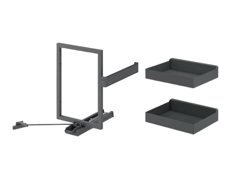 Functional posts Pegasius HYPER 2 shelves / INOXA schema