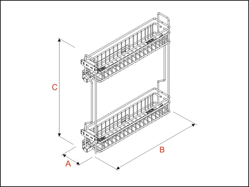 Extractable basket Quadro schema