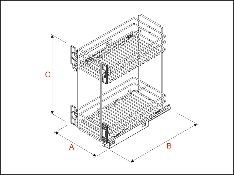 Extractable basket Quadro schema