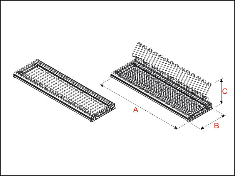 Draining rack ELITE schema