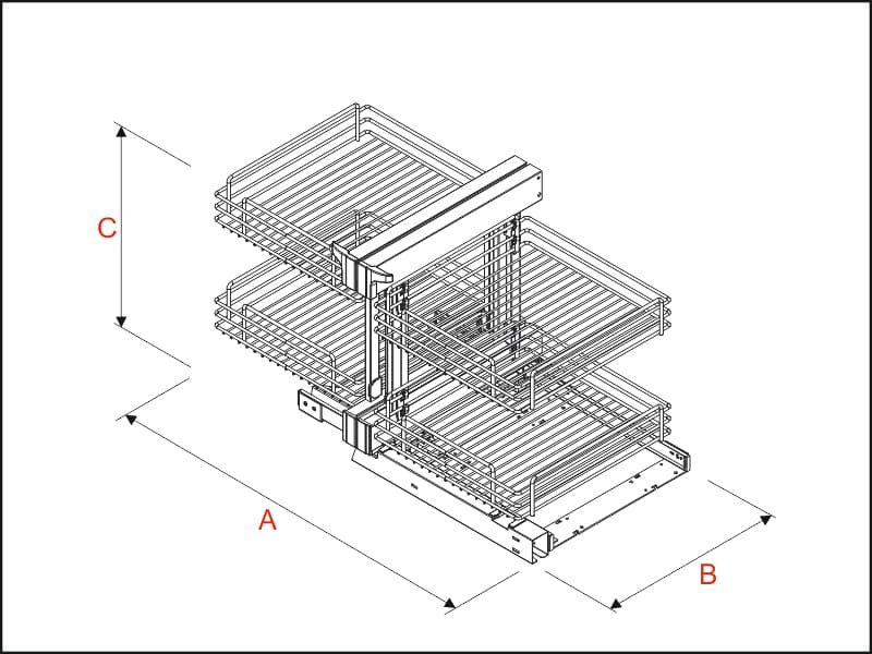 Corner MADGIC GOLD soft close schema