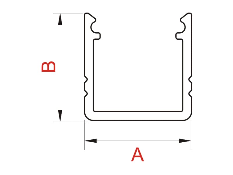 Aluminium LED profile SMART 10 (A) (Z) schema