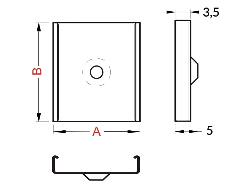 Mounting plate (Y) schema