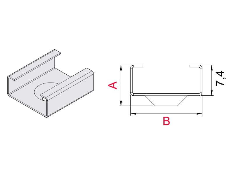 Mounting plate MLL-01 schema