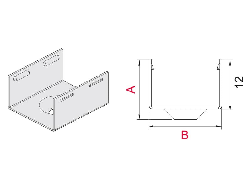 Mounting plate MLL-03 schema