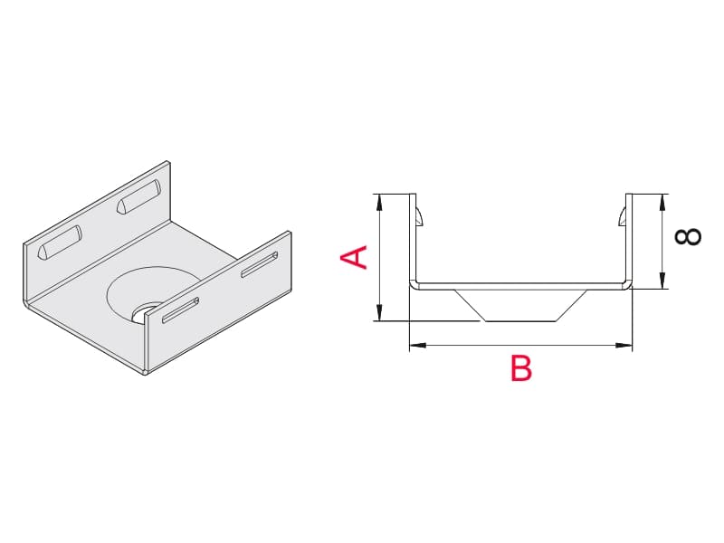 Mounting plate MLL-05 schema