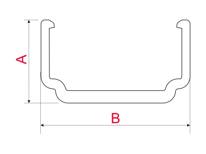 Mounting plate PVC MLL-06 schema