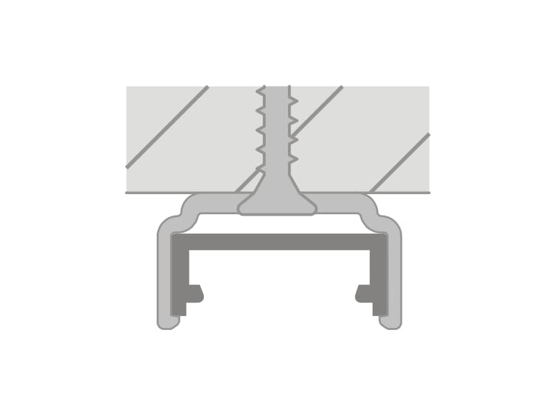 Mounting plate PVC MLL-06 schema