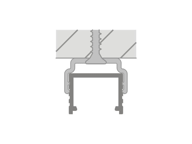 Mounting plate PVC MLL-07 schema
