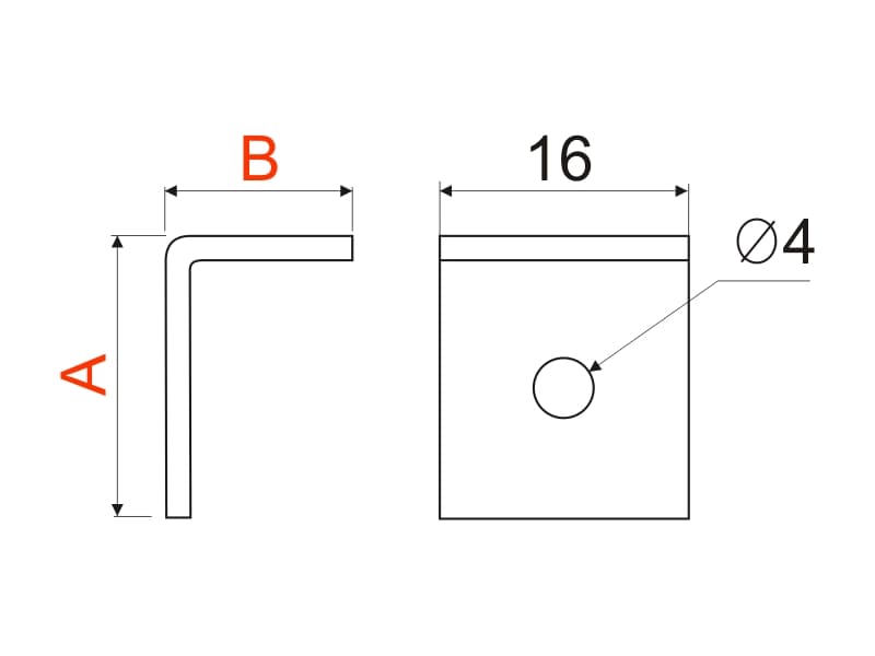 Cap for ALU LED screwed profile schema