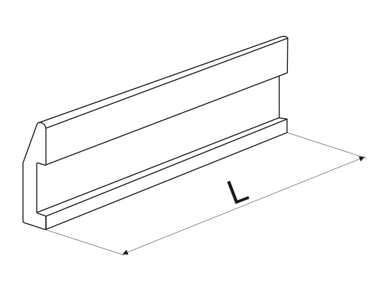 Fastening profile to wall schema