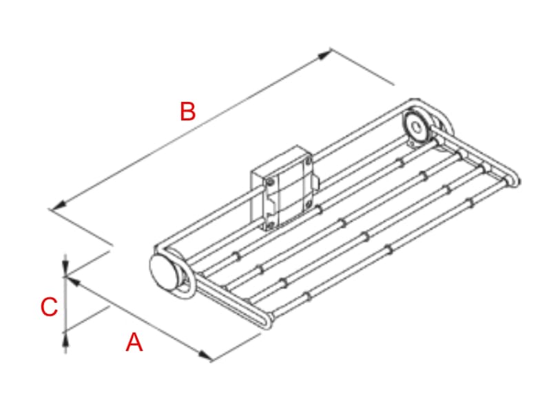Trousers hanger side mounting schema
