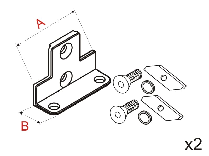 Cabinet fastening AMS - ATLER schema