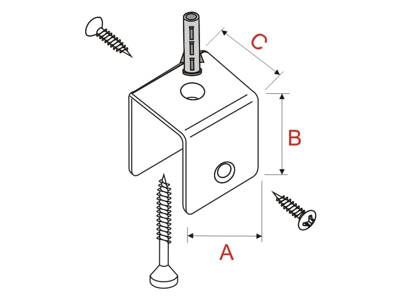 Fastening wall for EKO profile AMS schema