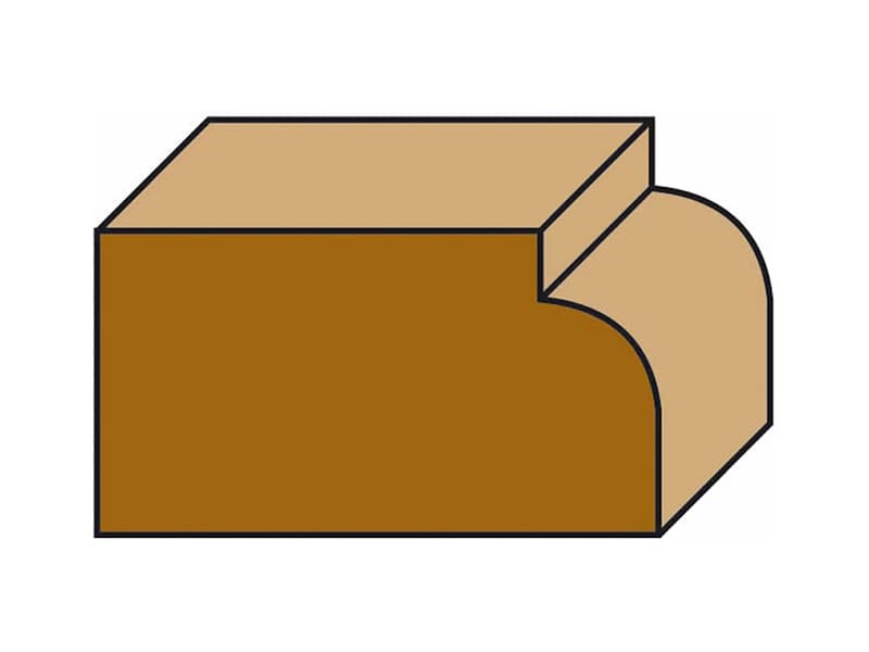 Hw insert corner rounding bits with ball bearing z=2 schema
