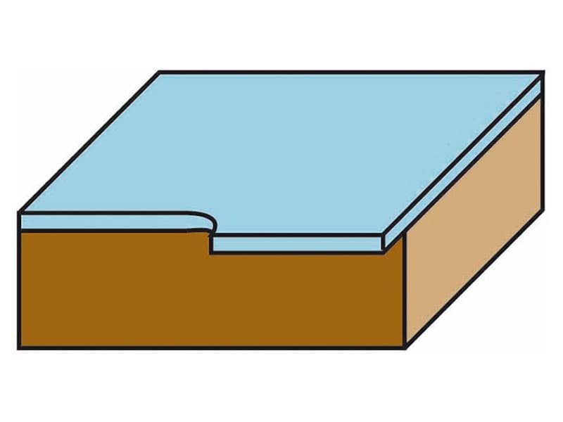 Hw trimming bits with ball bearing z=2 schema