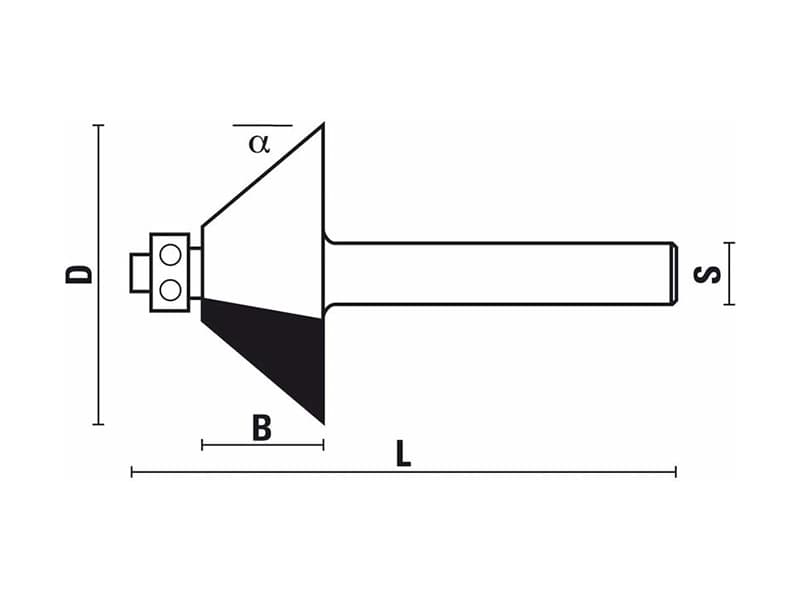 Hw level trim bits with ball bearing guide schema