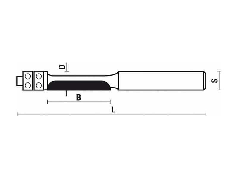 Hw panel pilot bits with ball bearing guide z=1 schema