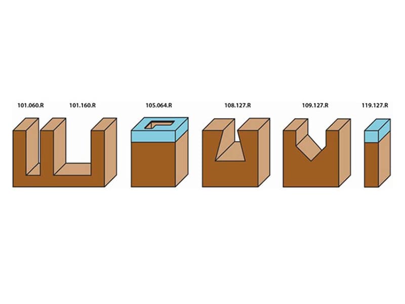6 piece straight-dovetail insert router bits “starter set” схема