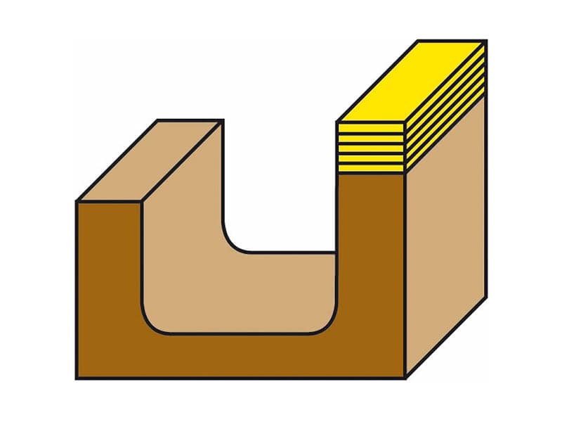 Hw flush trim bits with upper ball bearing guide z=2 схема