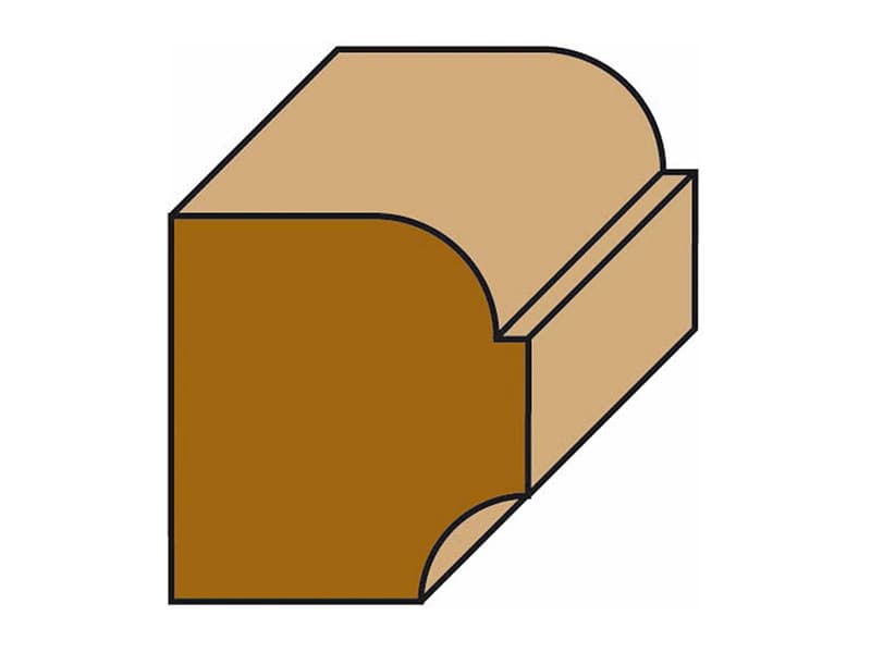 Hw radius bits with double ball bearing guide z=2 schema