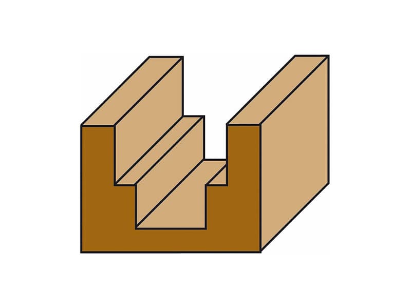 Hw double diameter bits z=2 schema