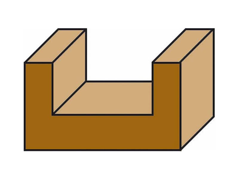 Hw plunge type straight bits for “elu” schema