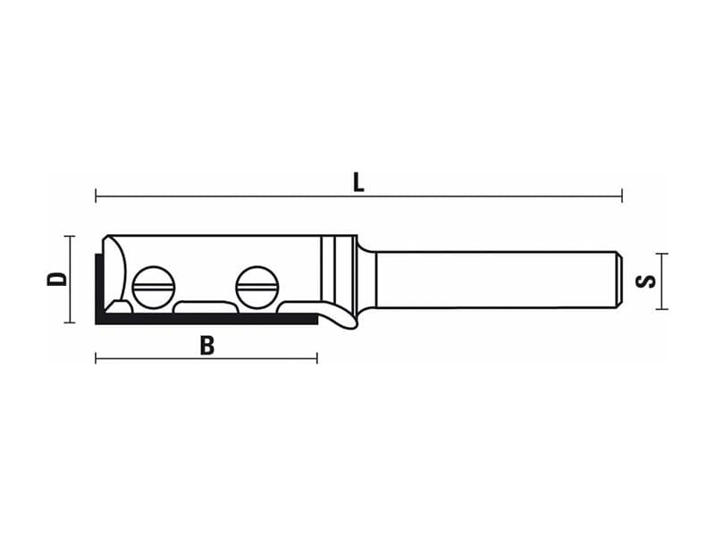 Hw insert flush trimming bits z=1 schema
