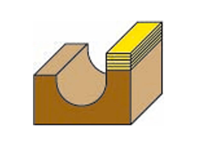 Core box bits with upper ball bearing z=2 hw схема