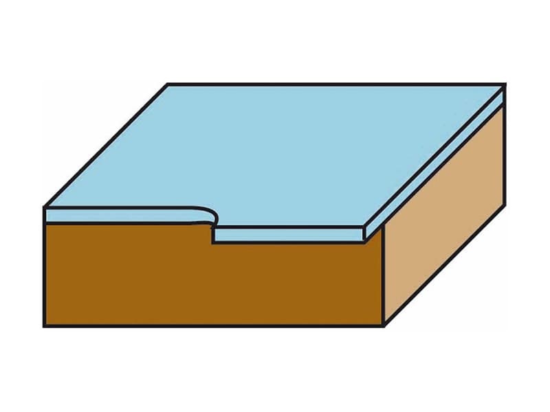 Hw insert flush trimming bits with ball bearing schema