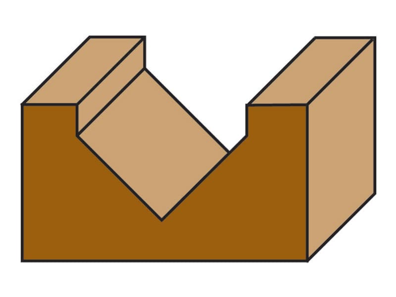 Hw v-groove bits z=2 schema