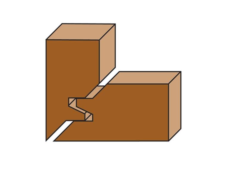 Hw 45° lock miter bits z=2 schema