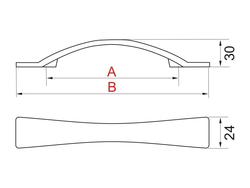 Furniture handle UU09 schema