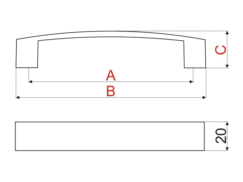 Furniture handle UA10 schema