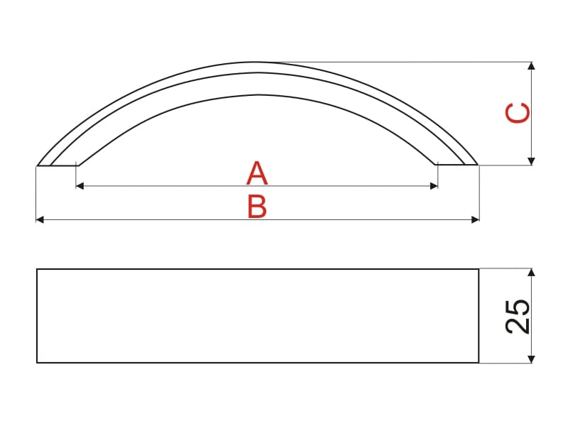 Furniture handle WPY338 schema