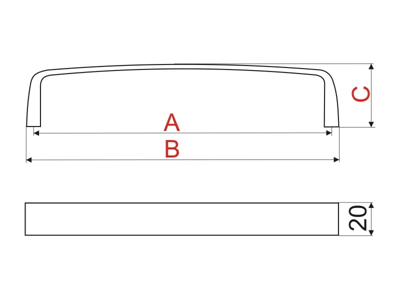 Furniture handle UZ94 schema